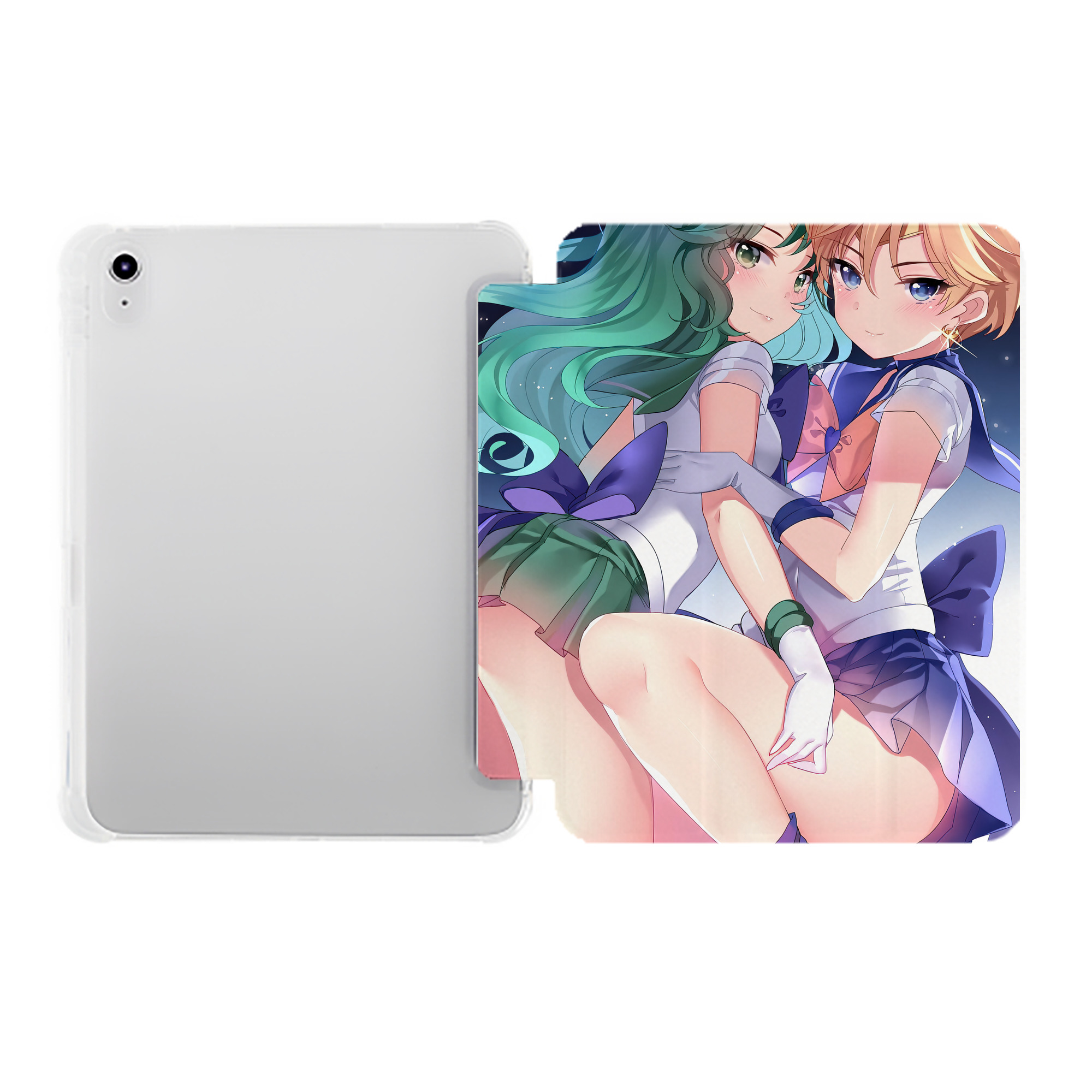 （画像用） 美少女戦士セーラームーン Sailor Moon IPad ケース ペン収納付き 三つ折りスタンド PUレザー×シリコン 対応機種9.5/10.5/10.9インチ